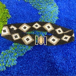 Southwestern Stretchy Beaded Waist Belt Medium